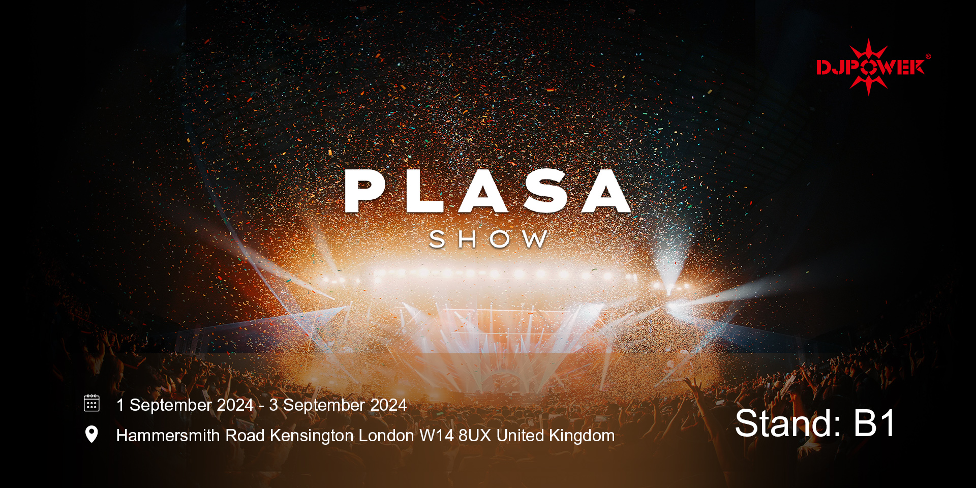 Join us at PLASA SHOW 2024 - Free Registration launched!